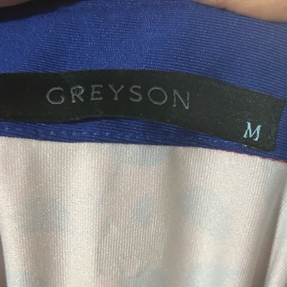 Greyson Wolf Forest Mens Golf Polo M - Picture 3 of 4
